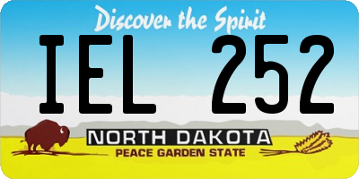 ND license plate IEL252