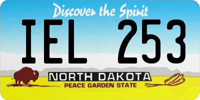 ND license plate IEL253