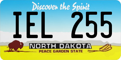 ND license plate IEL255