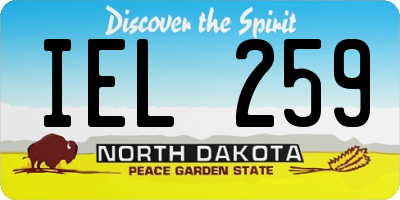 ND license plate IEL259