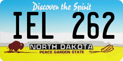 ND license plate IEL262