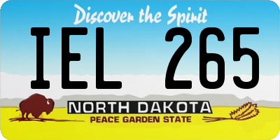 ND license plate IEL265