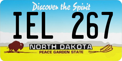 ND license plate IEL267