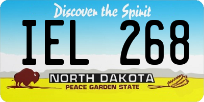 ND license plate IEL268