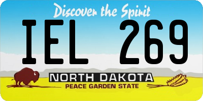 ND license plate IEL269