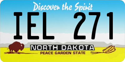 ND license plate IEL271