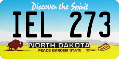 ND license plate IEL273