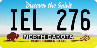 ND license plate IEL276