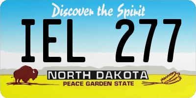 ND license plate IEL277