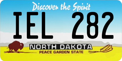 ND license plate IEL282