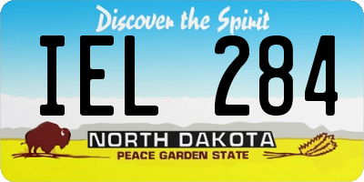 ND license plate IEL284