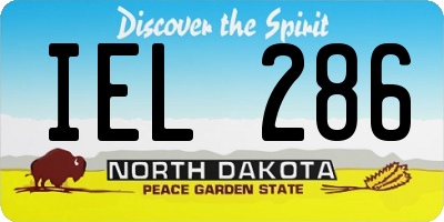 ND license plate IEL286