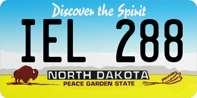 ND license plate IEL288