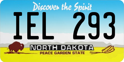 ND license plate IEL293
