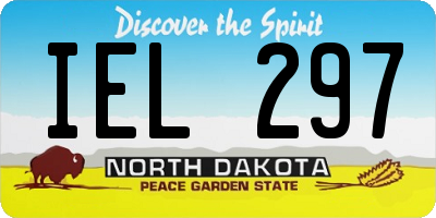 ND license plate IEL297