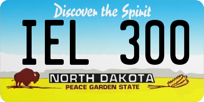 ND license plate IEL300