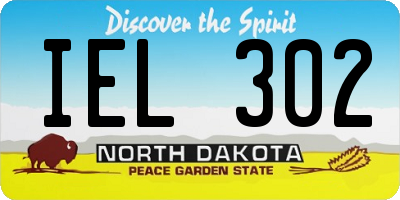 ND license plate IEL302