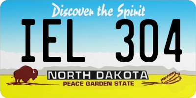 ND license plate IEL304