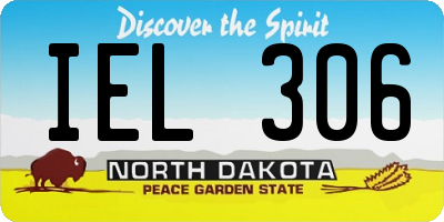 ND license plate IEL306