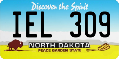 ND license plate IEL309