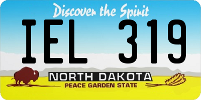 ND license plate IEL319