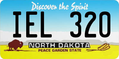 ND license plate IEL320
