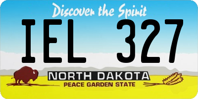 ND license plate IEL327