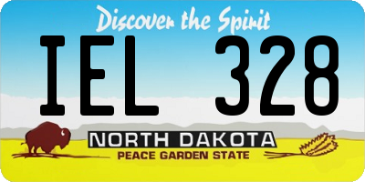 ND license plate IEL328