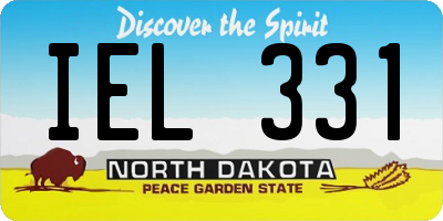 ND license plate IEL331