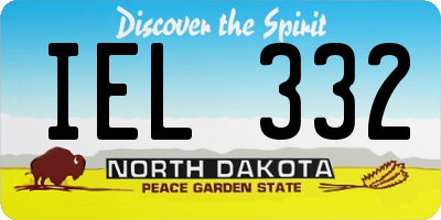 ND license plate IEL332