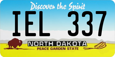 ND license plate IEL337