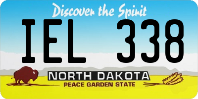 ND license plate IEL338
