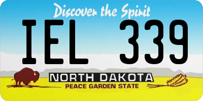 ND license plate IEL339