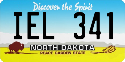 ND license plate IEL341