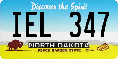 ND license plate IEL347
