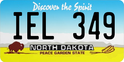 ND license plate IEL349