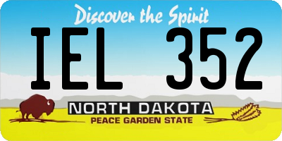 ND license plate IEL352
