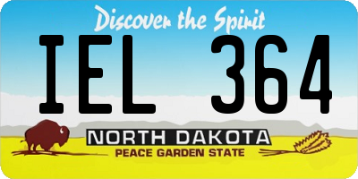 ND license plate IEL364