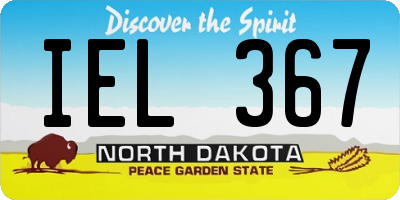 ND license plate IEL367