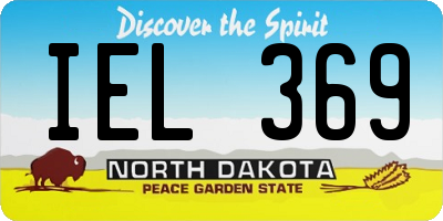 ND license plate IEL369