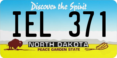 ND license plate IEL371