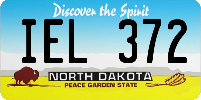 ND license plate IEL372