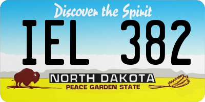 ND license plate IEL382