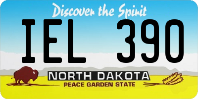 ND license plate IEL390