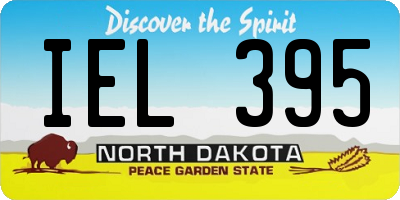 ND license plate IEL395