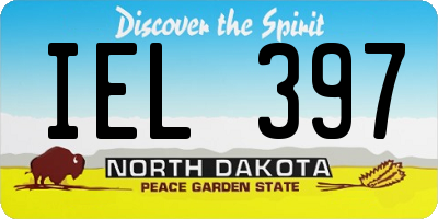 ND license plate IEL397