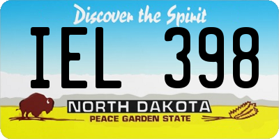ND license plate IEL398