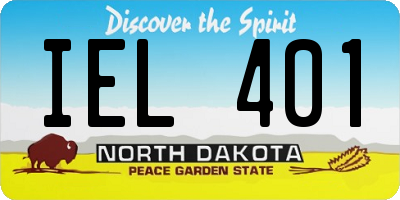 ND license plate IEL401