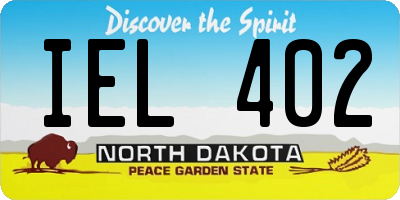 ND license plate IEL402