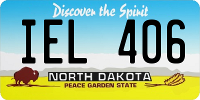 ND license plate IEL406